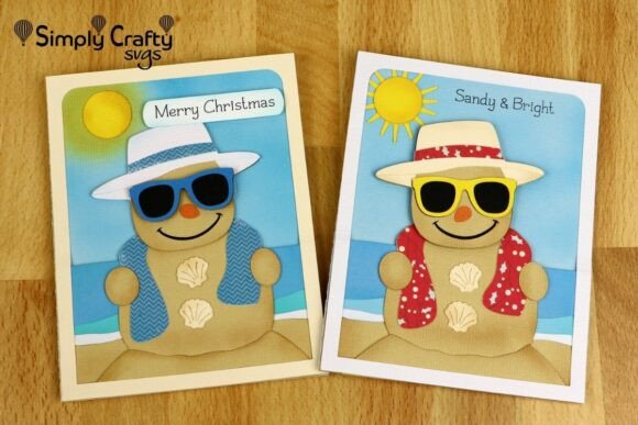Beachy Snowman Card: A Creative Twist on Holiday Greetings for Coastal and Digital Crafters