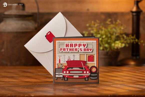 Dad's Garage Card SVG: A Craftsman's Greeting