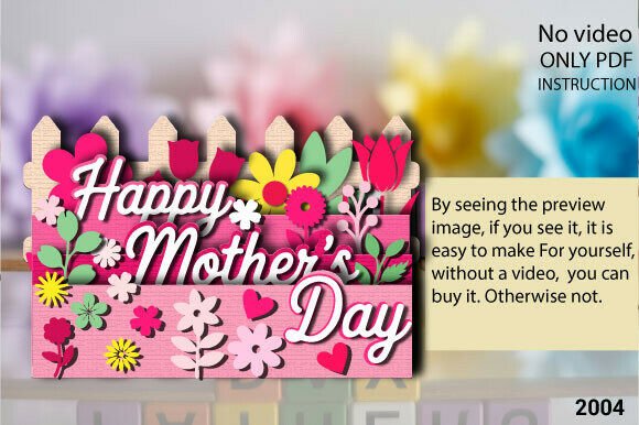 Discover the Charm of the Mother’s Day Folding Garden Fence SVG Paper Cut Design