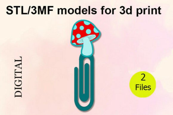 Fly Agaric Paper Clip STL 3MF Files β A Practical 3D Printing Resource for Creative Stationery