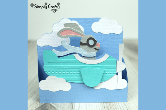 Flying Bunny Card SVG: A Creative Easter Greeting for All Ages