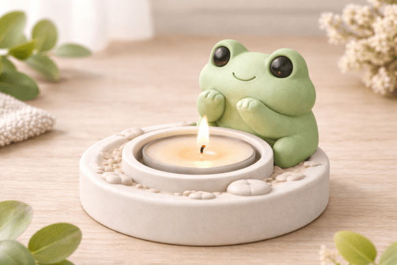 Frog Candle Holder – Cute Animal Holder