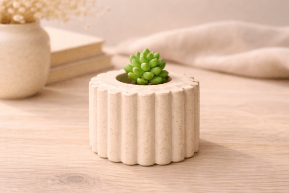 Mini Fluted Holder STL Planter Candle: A Functional Fusion of Design and Utility