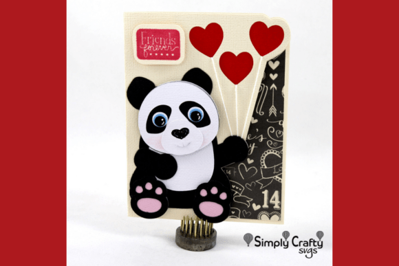 Panda with Hearts Card SVG: A Charming DIY Design for Every Occasion