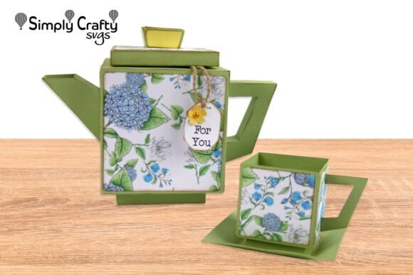 Square Teapot and Teacup SVG: A Modern Craft for Gifting and Decor