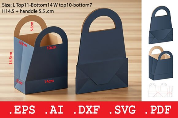 Tapered Gift Bag with Circular Handles: Elegance Meets Functionality in Packaging