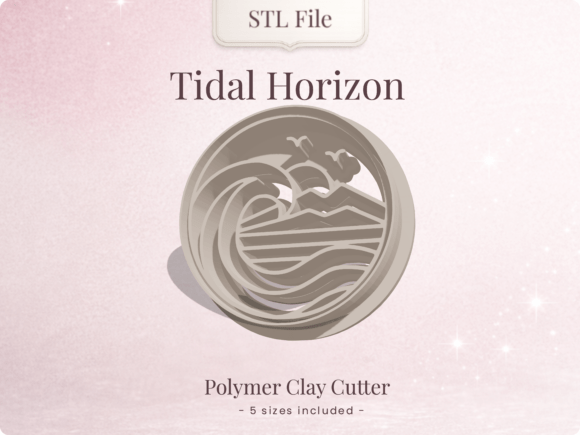 Tidal Horizon - Clay Cutter STL: Strategic Design for Creative Entrepreneurs